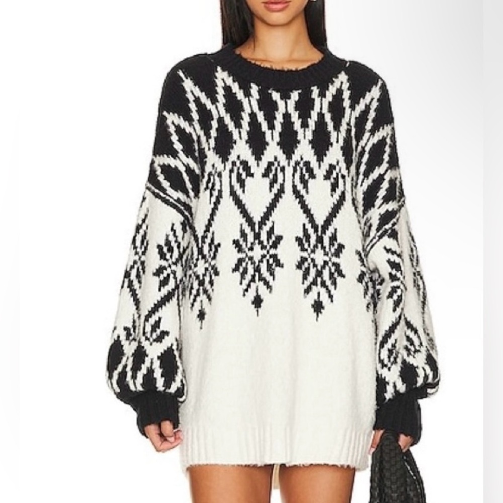 Free People Fireside Tunic Oversized Sweater